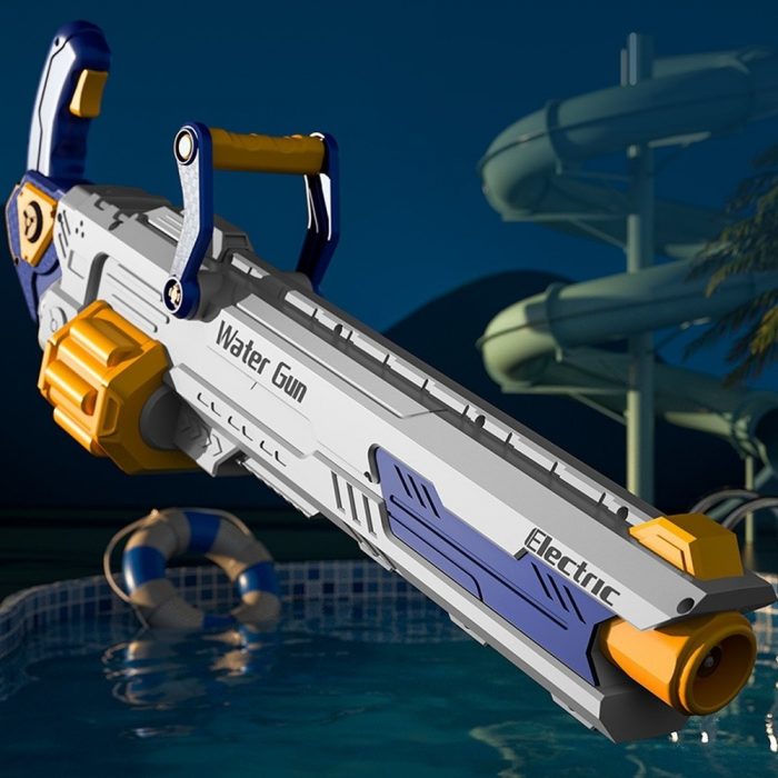 Gatling electric burst water gun large capacity beach water fight charging high voltage children s water 4 - Water Gun