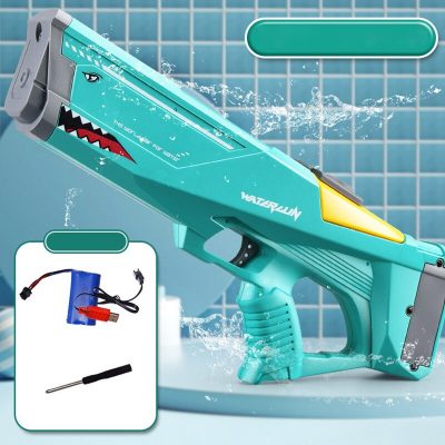 Shark Electric Water Gun Automatic Large High Pressure Water Guns For Children Outdoor Beach Party Swimming 5 - Water Gun